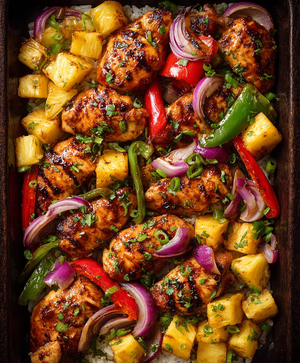 Hawaiian Chicken Sheet Pan - Easy One-Pan Meal