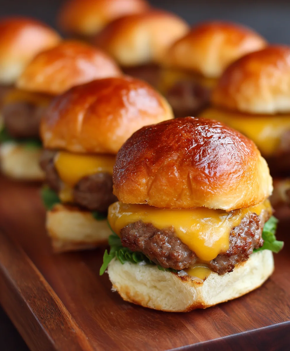 Mini Cheeseburger Sliders Hawaiian Roll Perfection