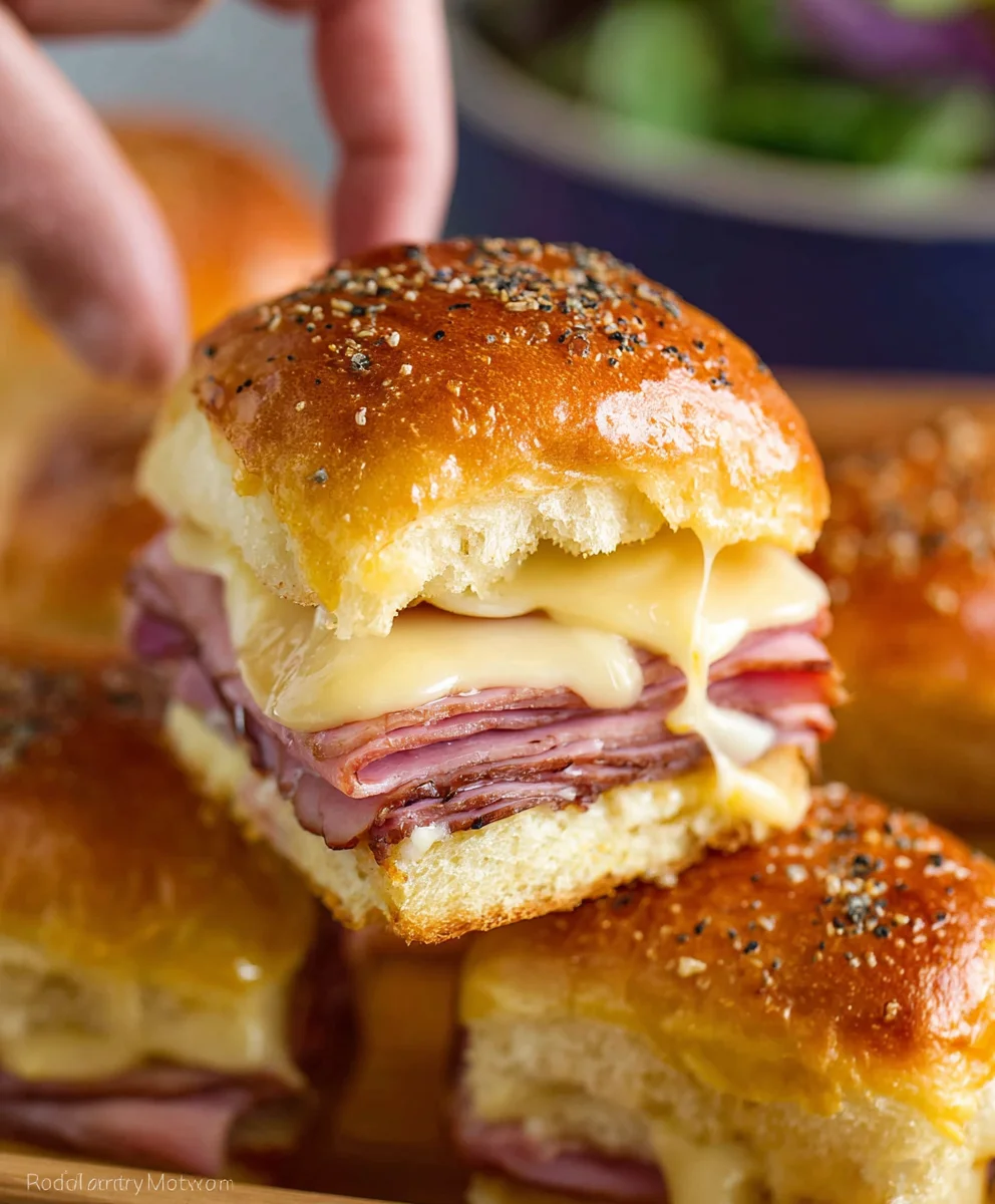 Beef Beef Ham Cheese Sliders- Ultimate Party Snack