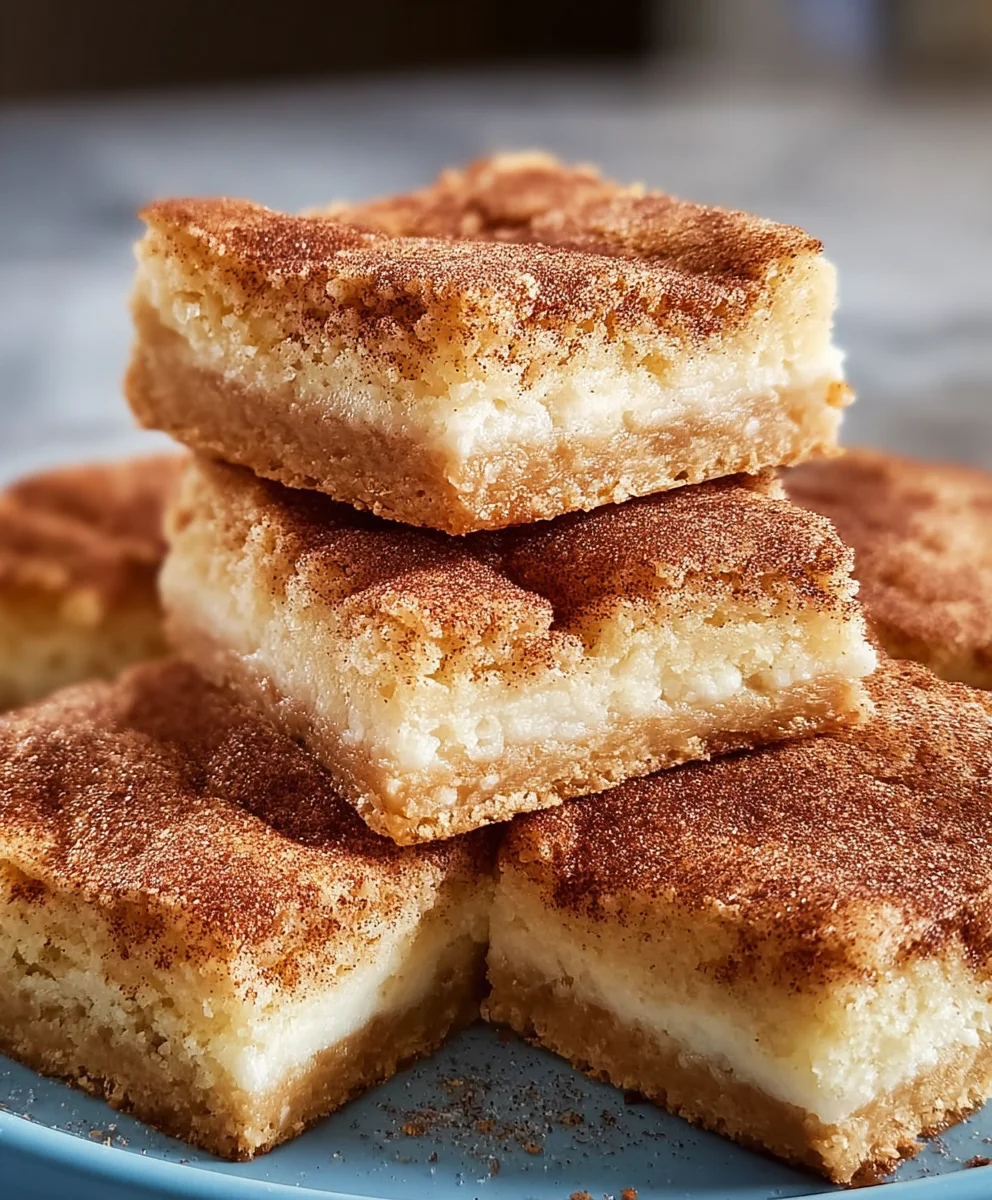 Easy Snickerdoodle Cookie Bars-Soft & Chewy Treats