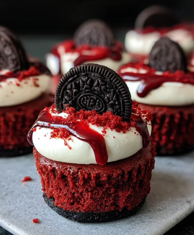 Mini Red Velvet Oreo Cheesecake Bites