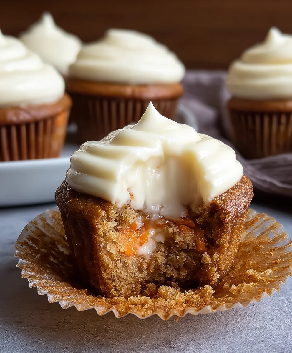 Carrot Cheesecake Cupcakes-Sweet Treat Delight