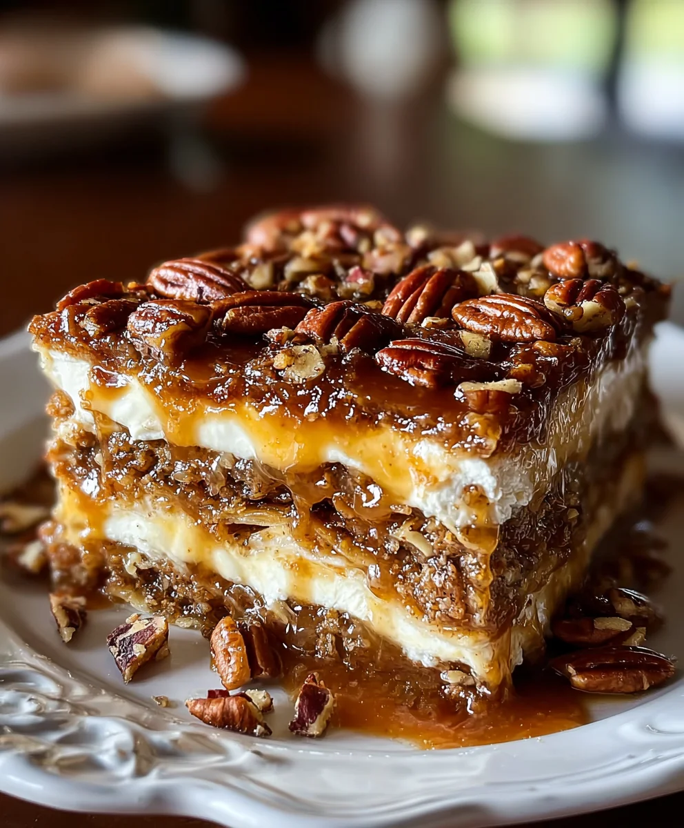 Decadent Pecan Pie Lasagna Recipe - Easy Dessert Treat