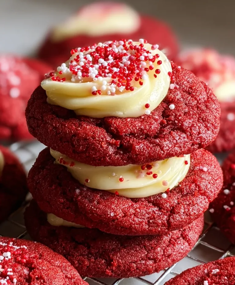 Cream Cheese Red Velvet Cookies-Irresistible Flavor
