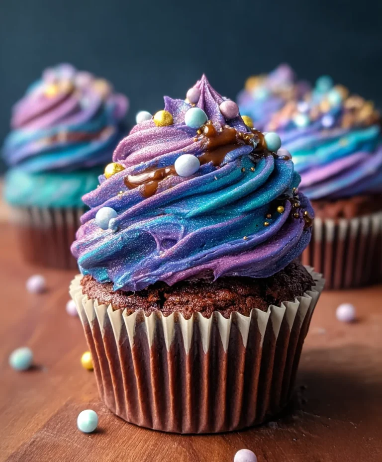 Galaxy Cupcakes- Cosmic Dessert Recipe