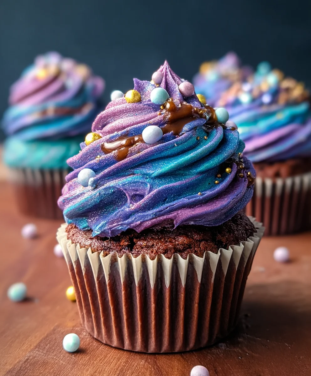 Galaxy Cupcakes- Cosmic Dessert Recipe