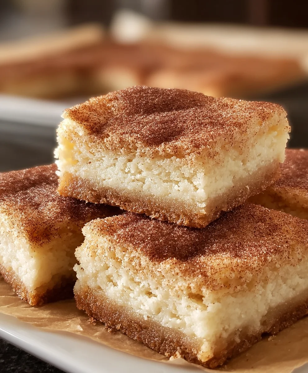 Easy Snickerdoodle Cookie Bars-Soft & Chewy Treats