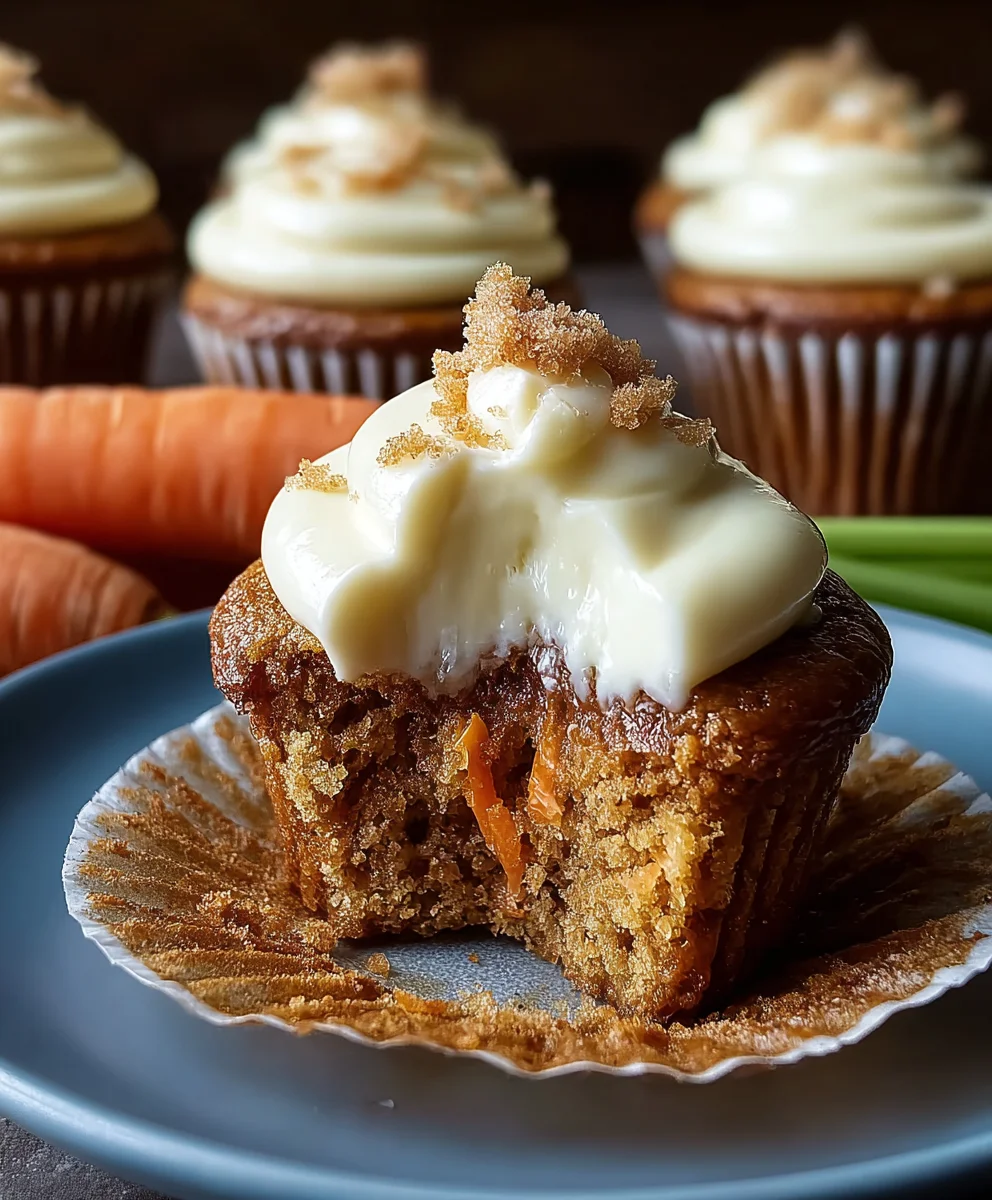 Carrot Cheesecake Cupcakes-Sweet Treat Delight