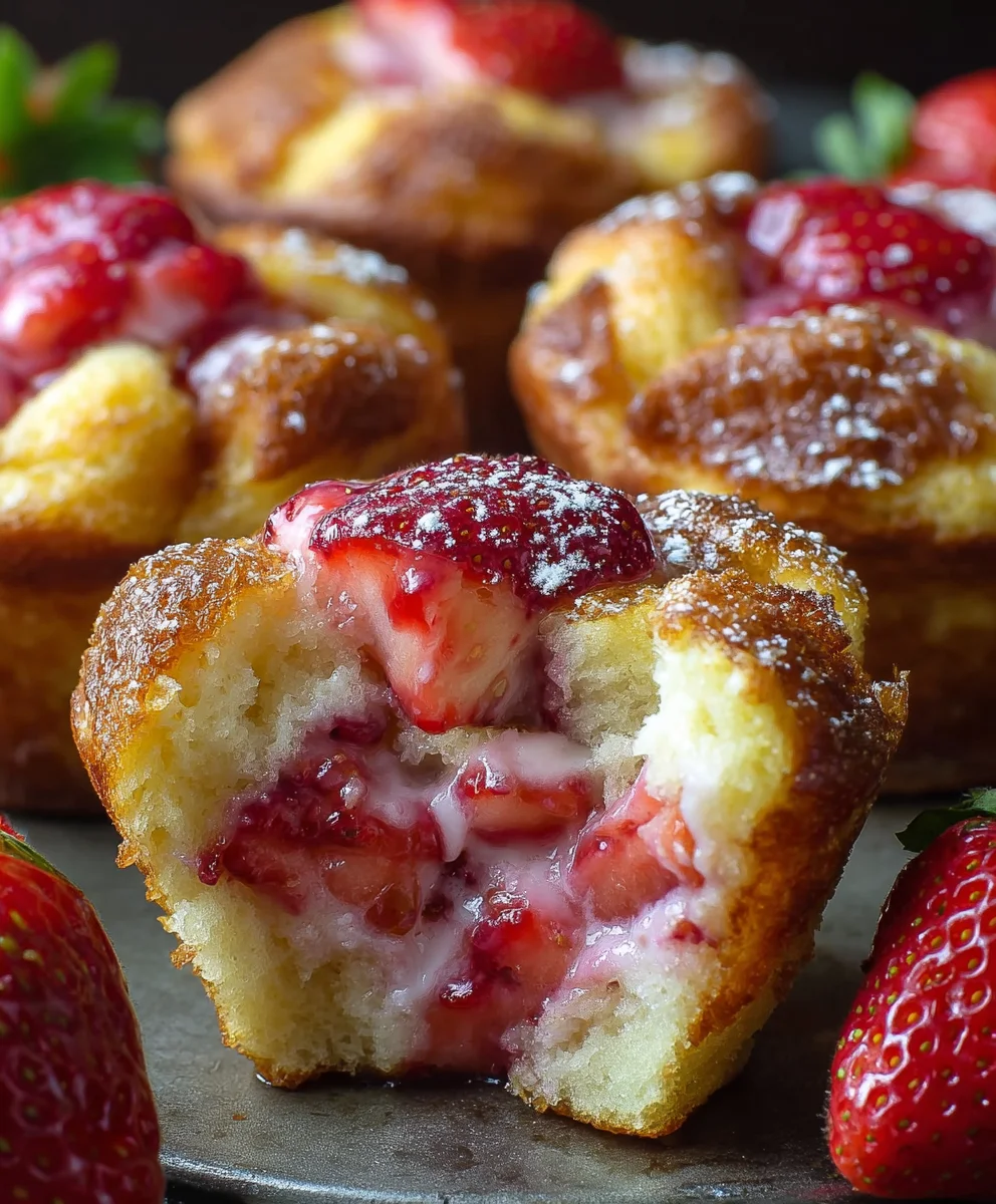 Strawberry French Toast Muffins Easy Delicious Breakfast