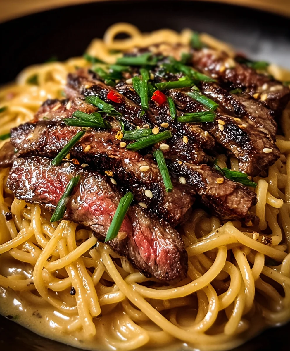Garlic Butter Beef Lightning Noodles-Quick Dinner