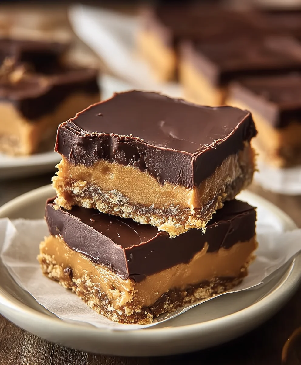Decadent Chocolate Peanut Butter Bars-Easy Recipe