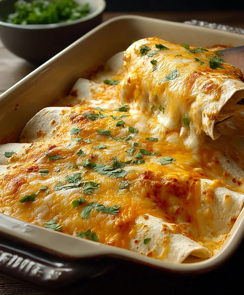 Easy White Chicken Enchiladas-Quick & Delicious Recipe