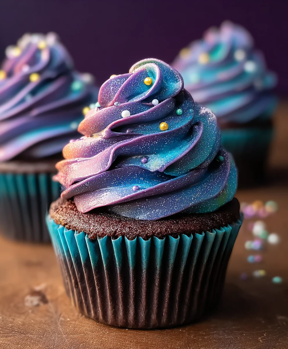 Galaxy Cupcakes- Cosmic Dessert Recipe