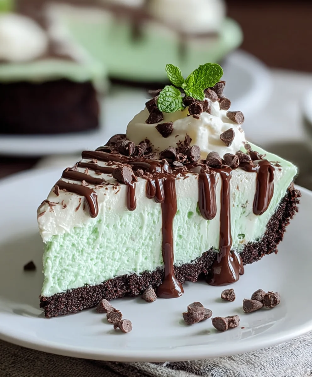 No-Bake Mint Chocolate Chip Cheesecake Perfection