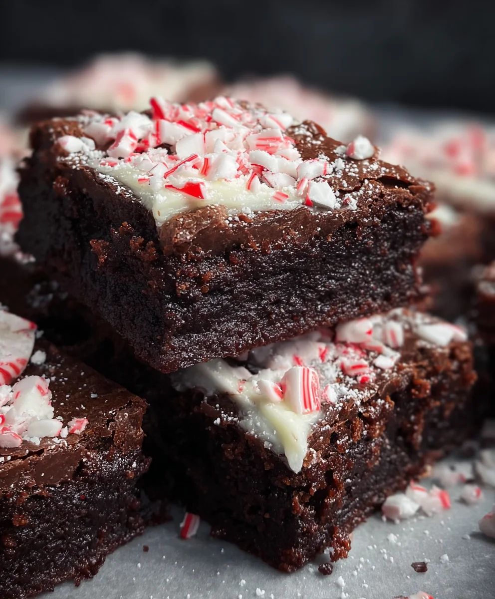 Peppermint Brownies - Deliciously Chewy & Minty Treats
