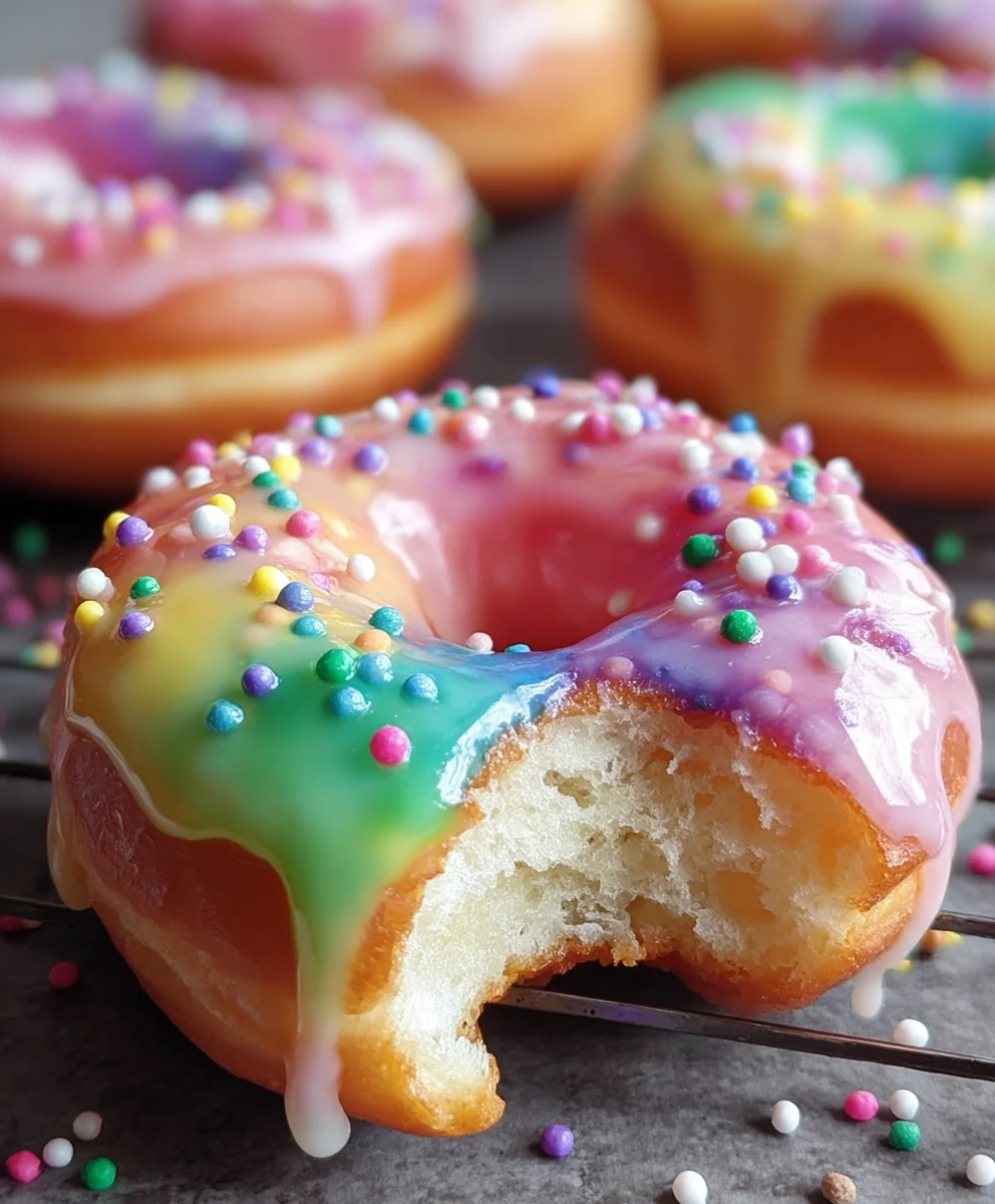 Rainbow Doughnuts-Bursting With Flavor