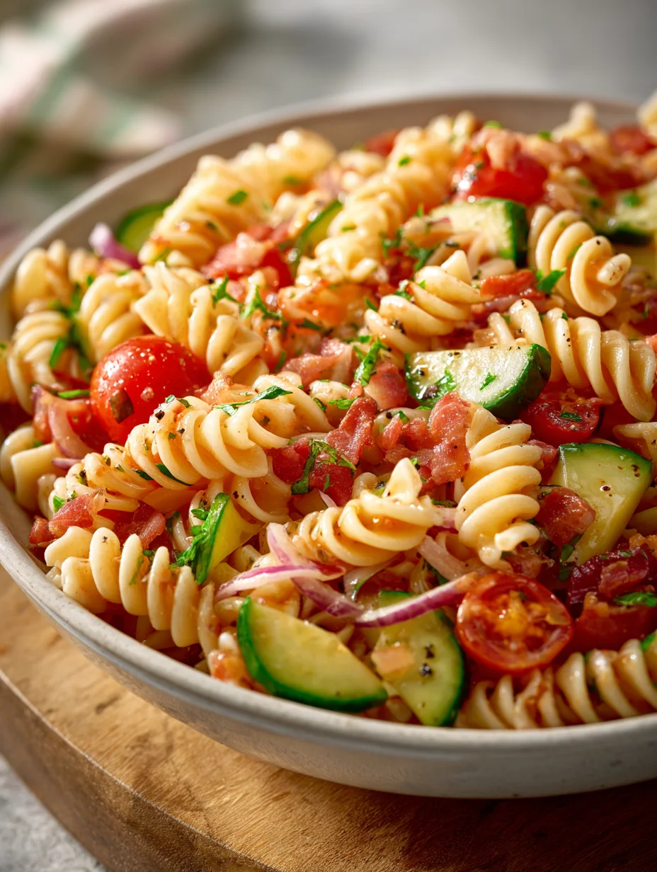 High Protein Italian Pasta Salad - Easy & Delicious