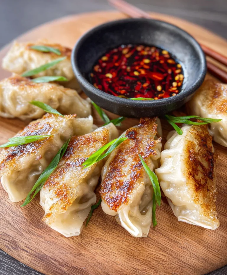 Easy Chicken Potstickers- Pan Fried Dumpling Recipe