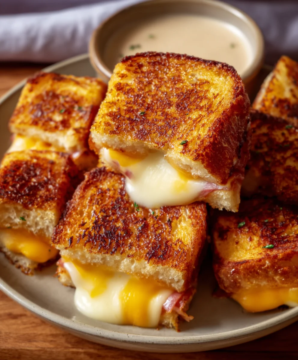 Hawaiian Roll Grilled Cheese - Sweet Bread Bliss