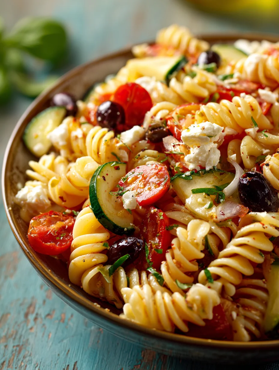 High Protein Italian Pasta Salad - Easy & Delicious