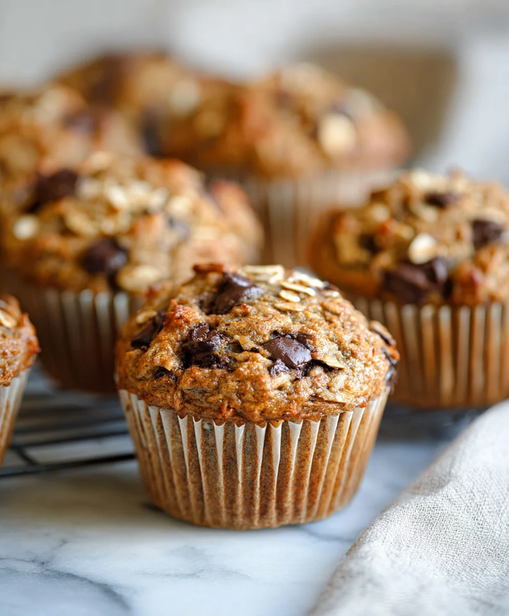 Healthy Banana Oatmeal Muffins-Deliciously Sweet