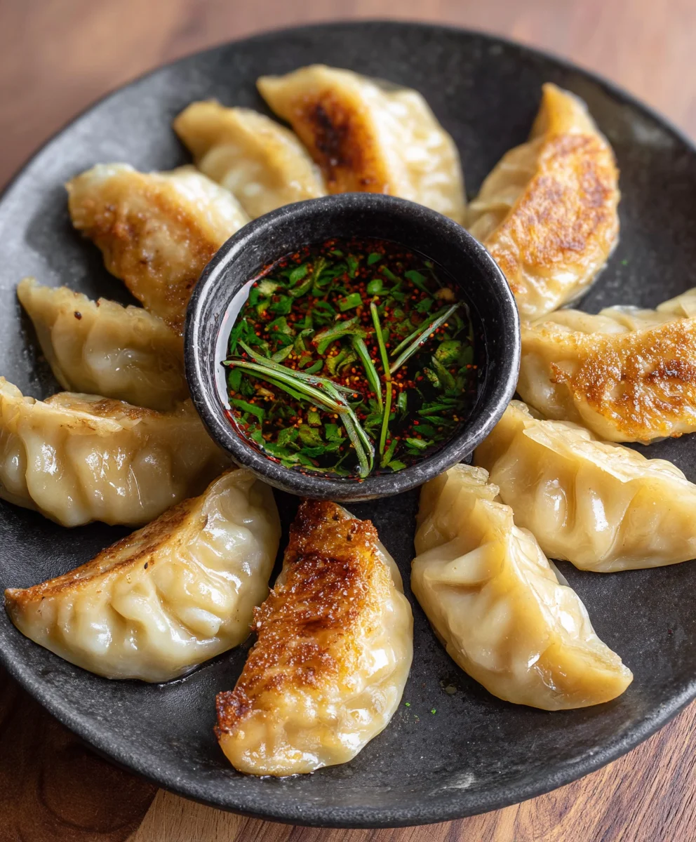 Easy Chicken Potstickers- Pan Fried Dumpling Recipe