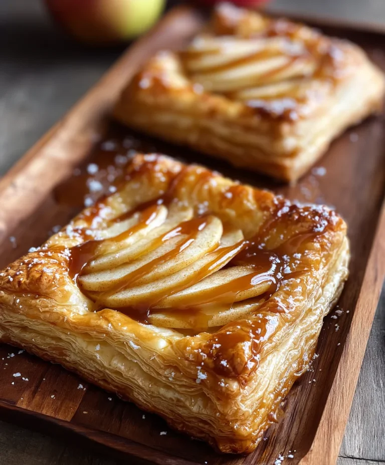 Easy Caramel Apple Puff Pastry Recipe-Sweet Dessert