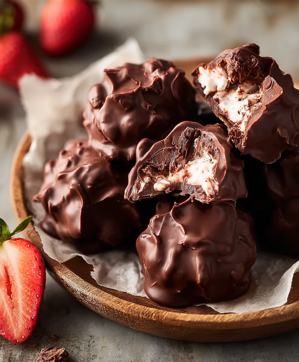 Easy Frozen Chocolate Yogurt Clusters Recipe