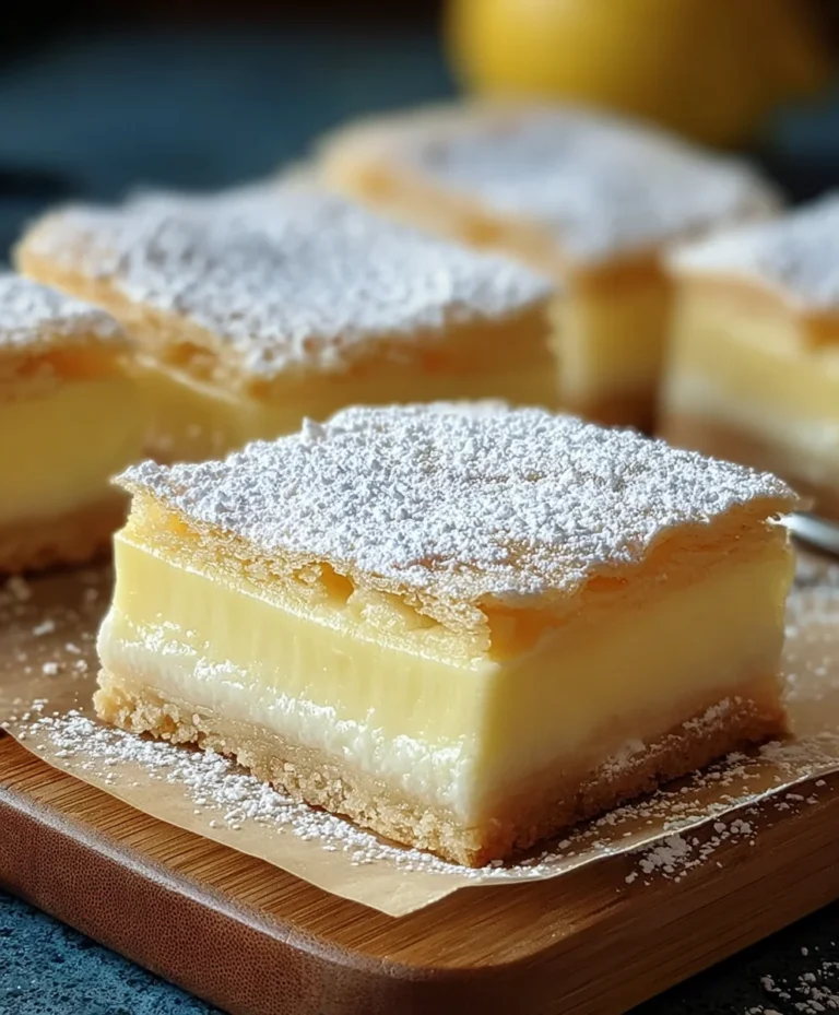 Delicious Vanilla Custard Cream Squares Recipe