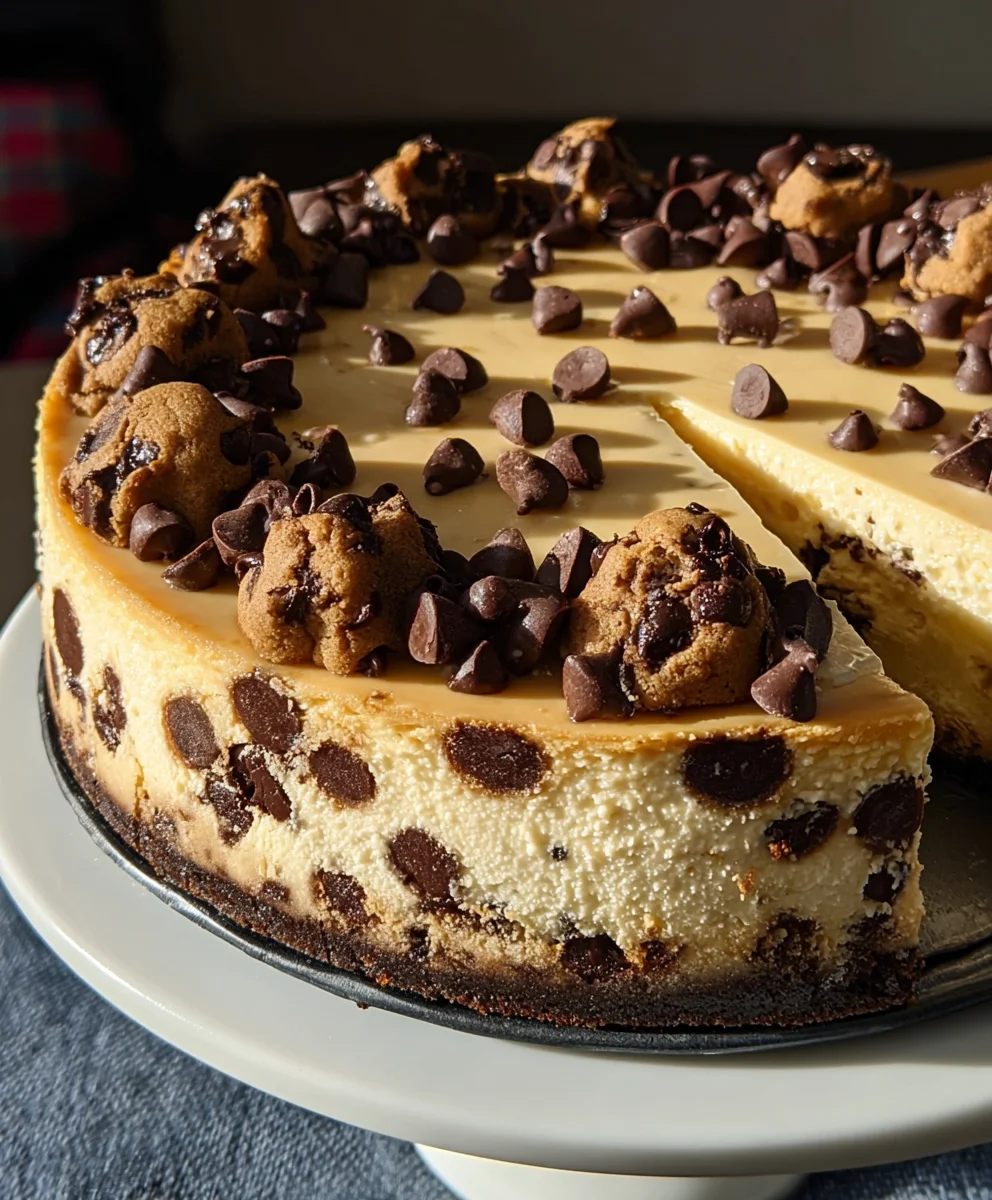 Decadent Chocolate Chip Cookie Cheesecake Recipe