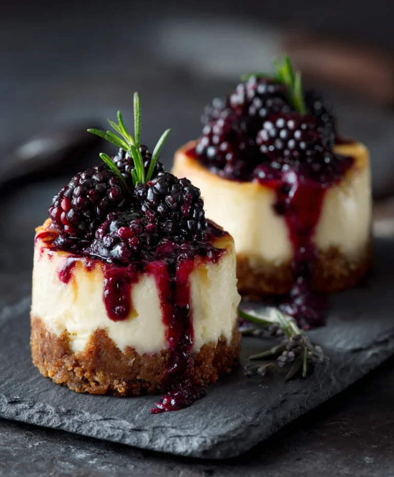 Luscious Blackberry Lavender Cheesecake