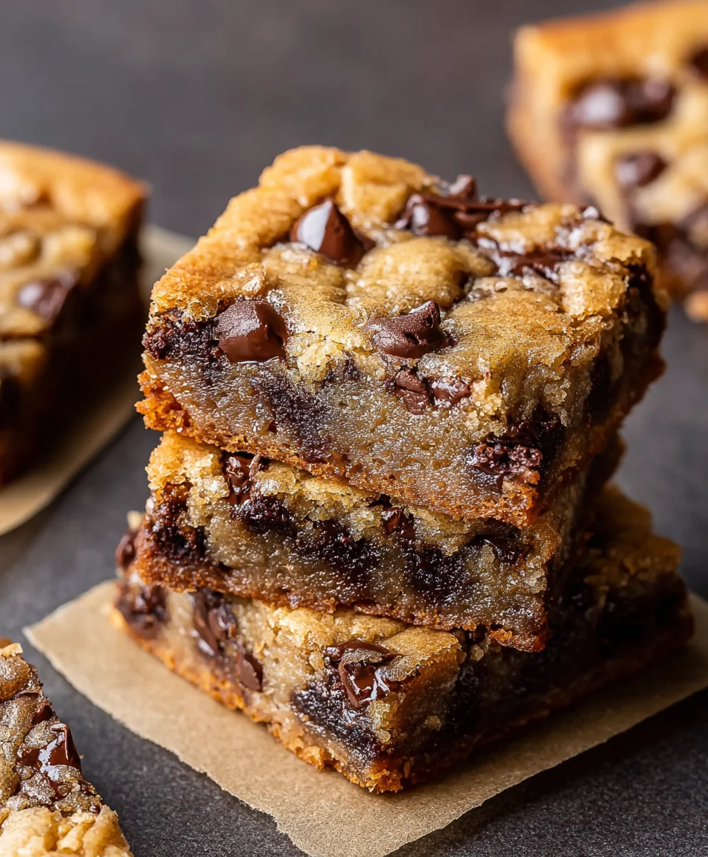 Easy Banana Chocolate Chip Cookie Bars Recipe