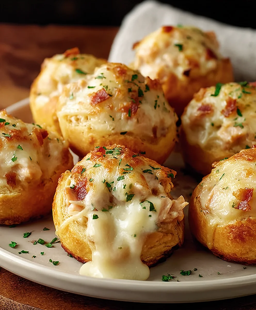 Chicken Alfredo Crazy Puffs-Little Caesars Style