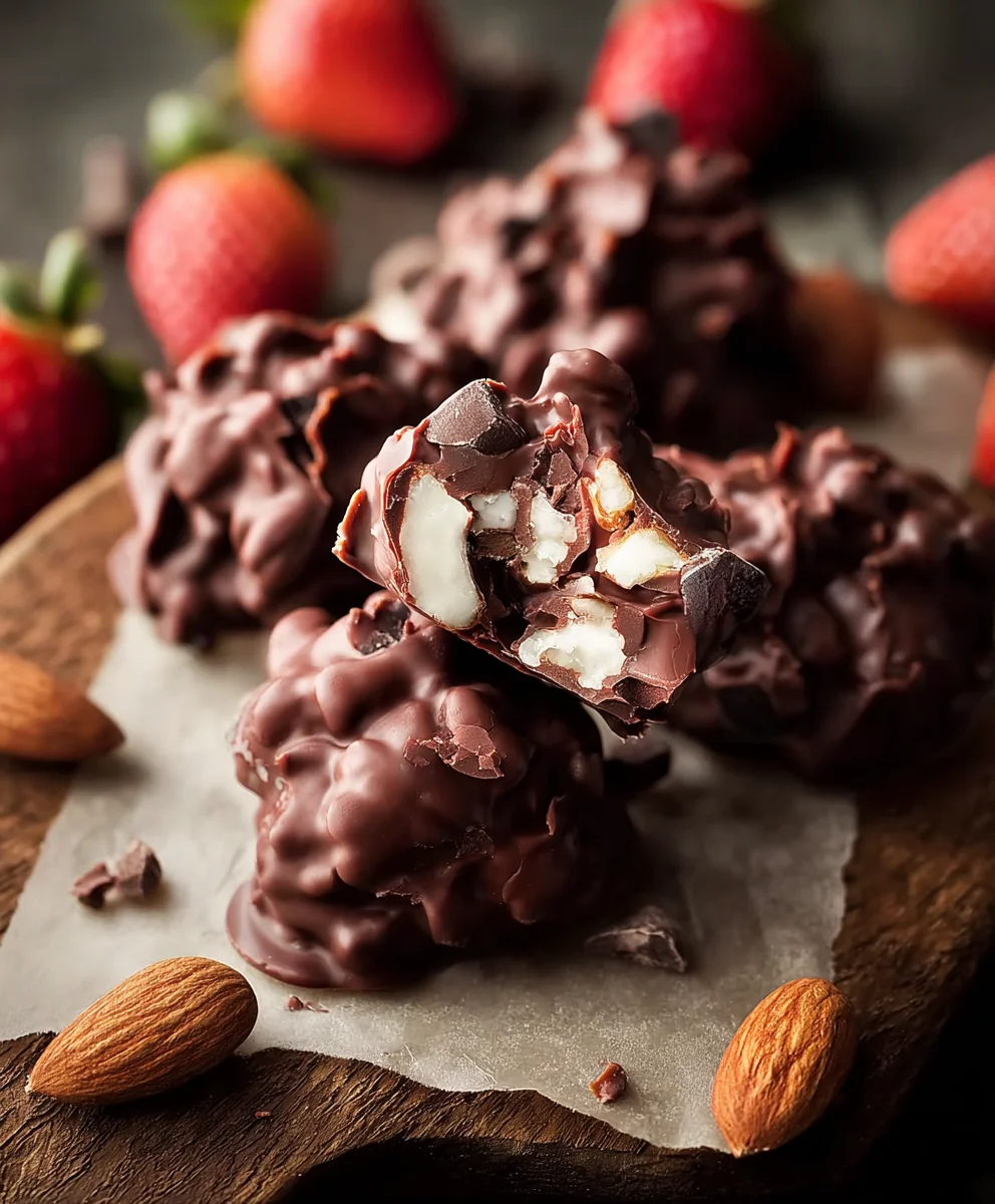 Easy Frozen Chocolate Yogurt Clusters Recipe