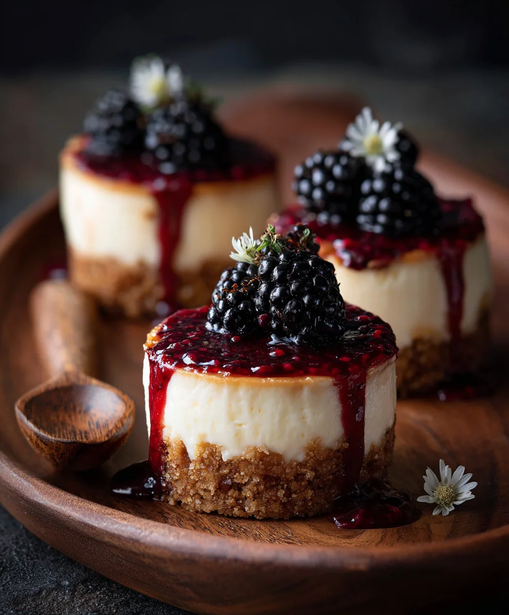Luscious Blackberry Lavender Cheesecake