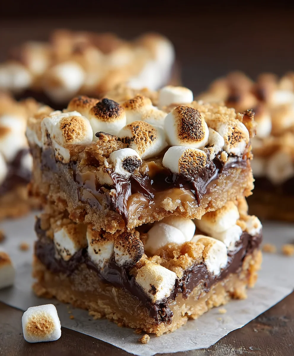 Smores Seven Layer Bars-Easy Dessert