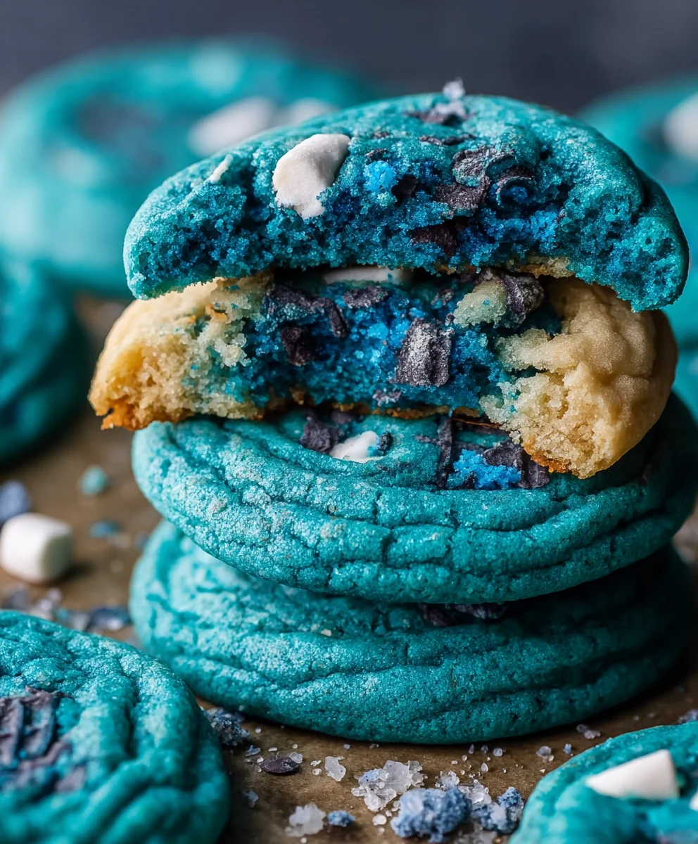 Blue Cookie Monster Cookies- Easy Recipe Fun