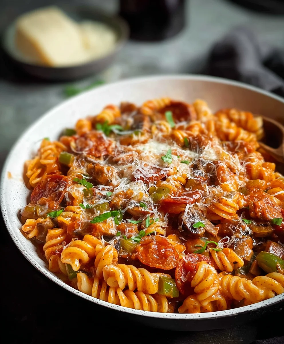 Easy One-Pot Pizza Pasta Recipe - Quick & Delicious Dinner