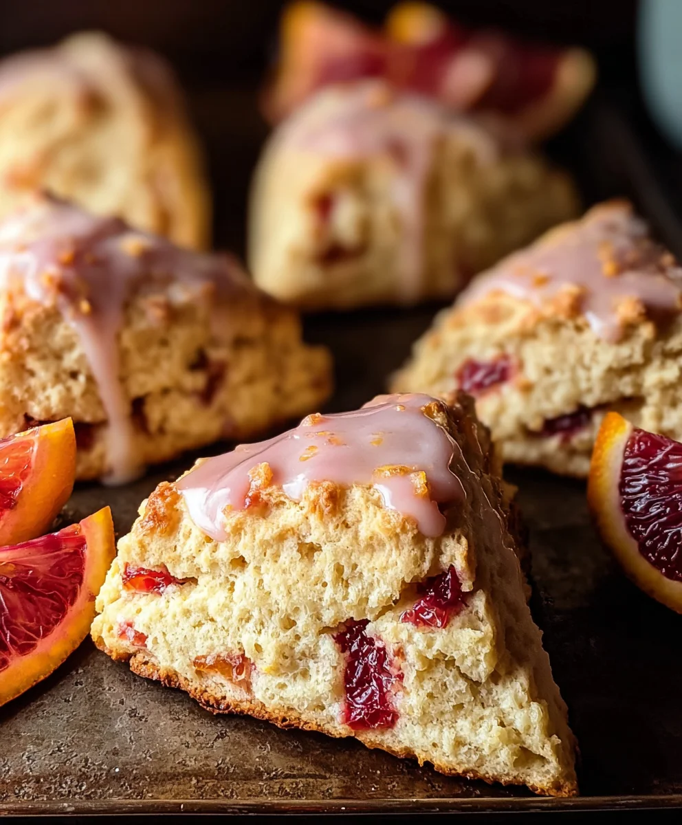 Blood Orange Scones - Zesty Citrus Baking Bliss