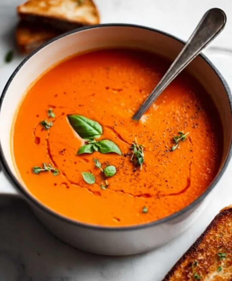 Creamy Tomato Soup From Canned Tomatoes Easy Recipe