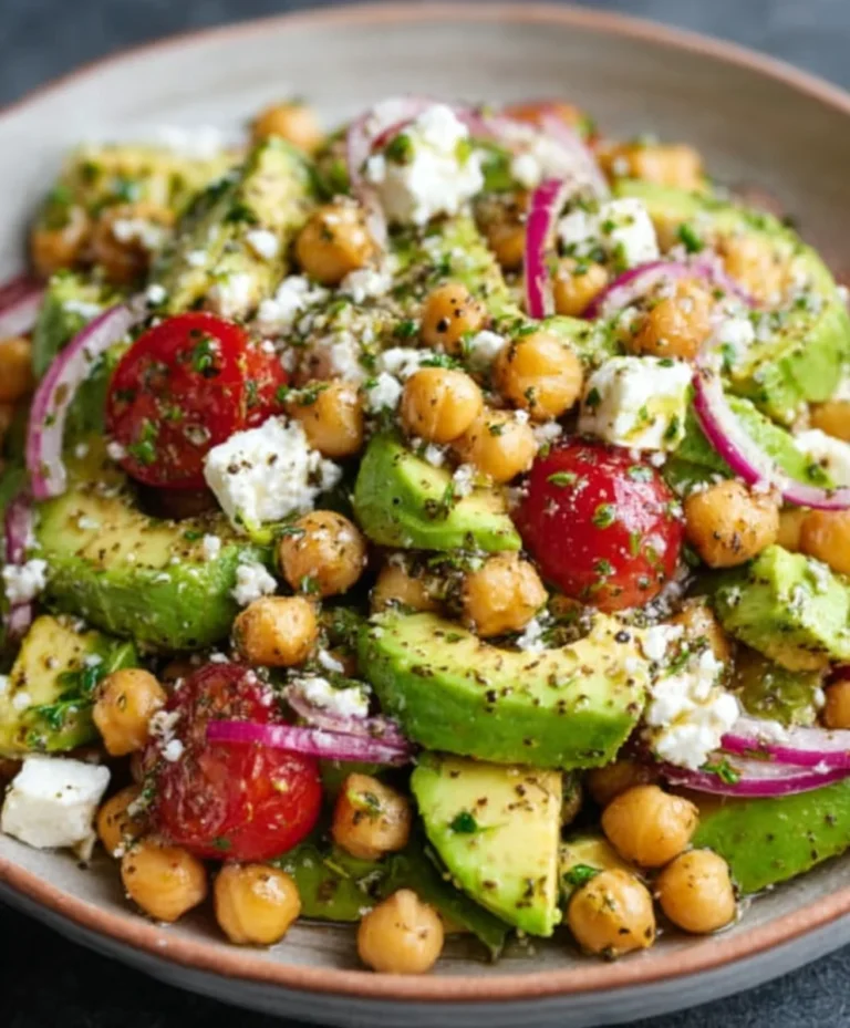 Chickpea Feta Avocado Salad – Easy & Delicious Recipe