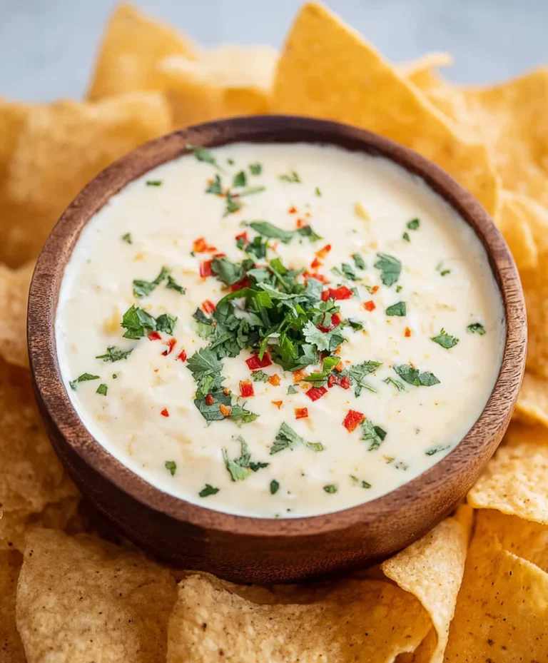 Best Mexican White Cheese Dip Recipe-Easy & Creamy