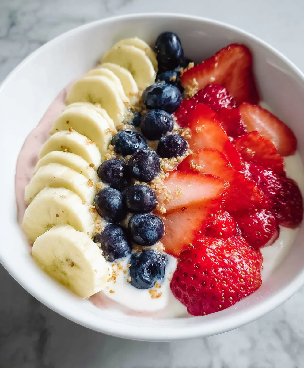 Quick Fruit Smoothie Bowl Greek Yogurt Recipe