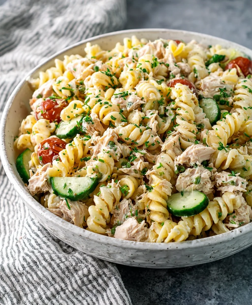 Easy Tuna Pasta Salad- Quick Delicious Meal