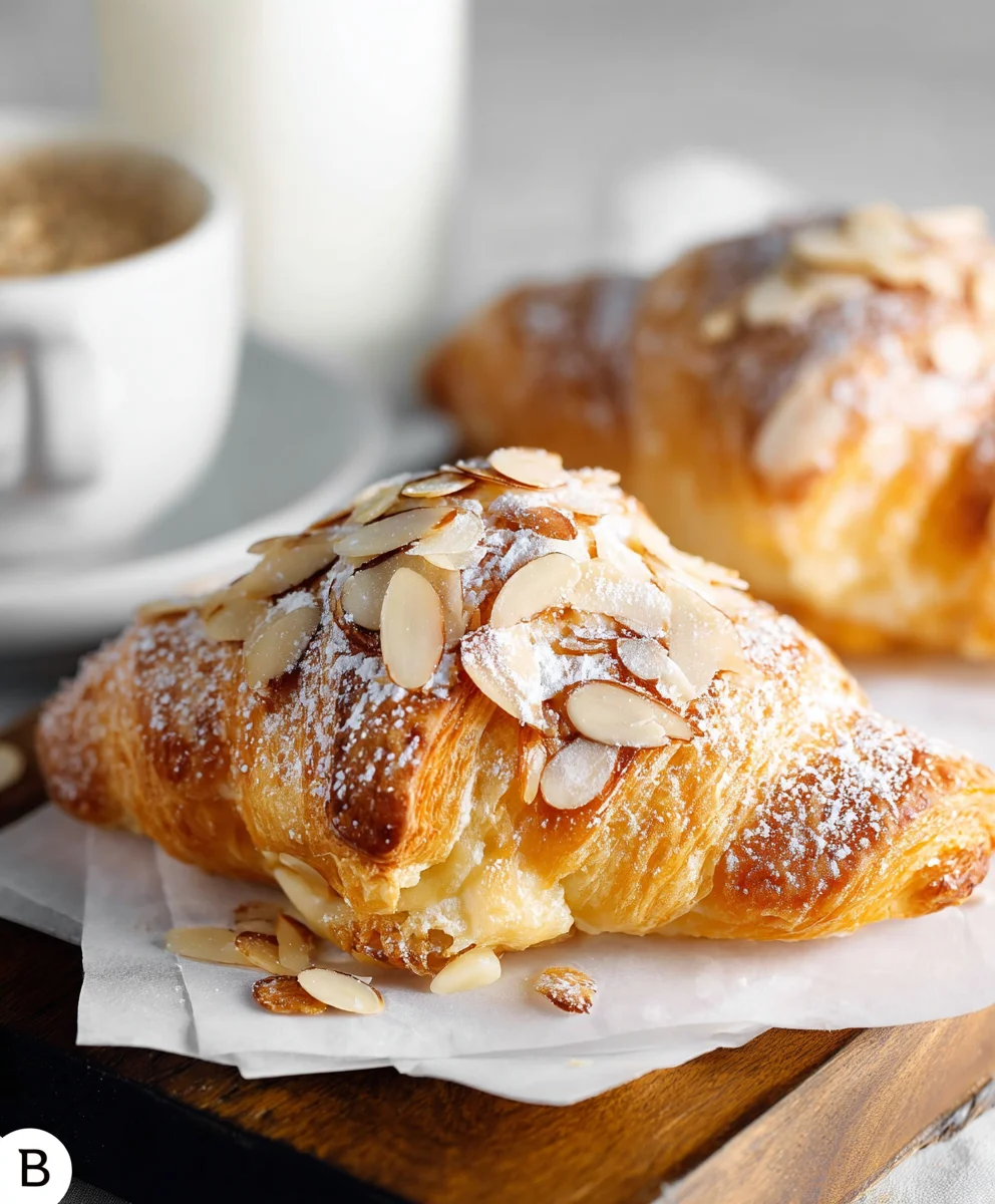Almond Cream Filled Croissants - Delicious Bakery Treat