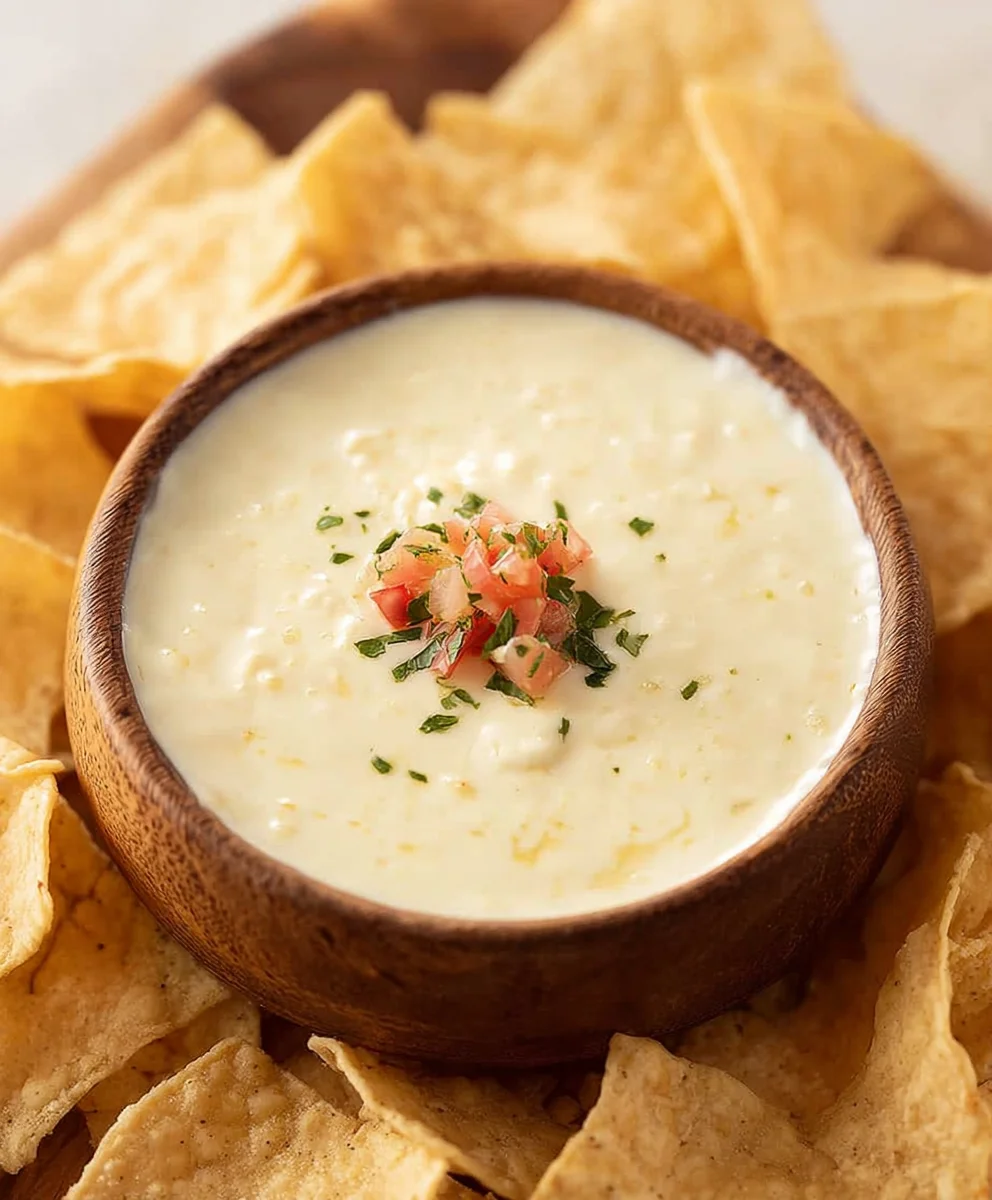 Best Mexican White Cheese Dip Recipe-Easy & Creamy