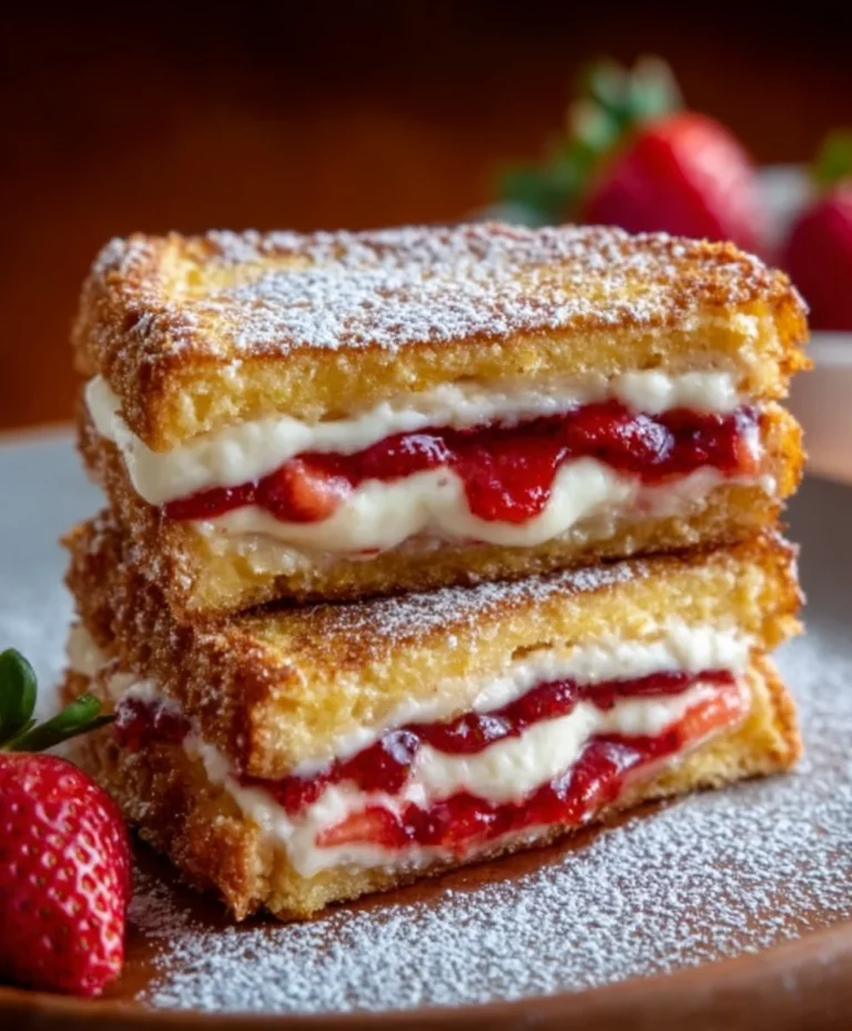 Fried Strawberry Cheesecake Sandwiches-Sweet Treat