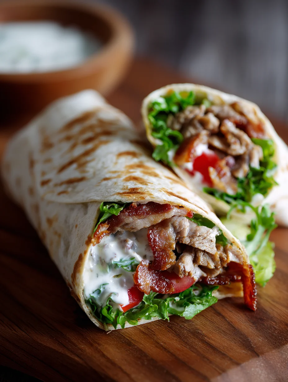 Crispy Chicken Beef Beef Bacon Ranch Wrap Recipe