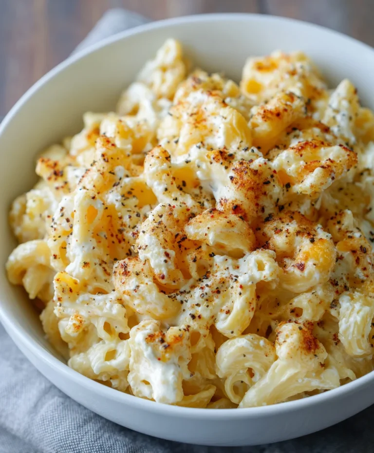 High Protein Cottage Cheese Mac and Cheese