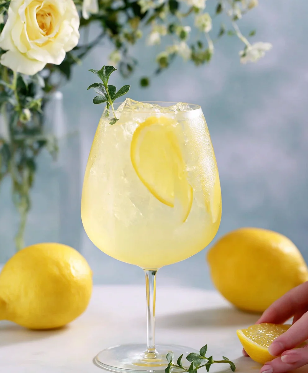 Non-Non-Non-Alcoholic Alternativeic Limoncello Spritz - Refreshing & Zesty